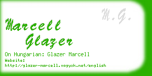marcell glazer business card